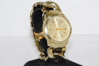 Women's Michael Kors Elena Gold-Tone Chain Bracelet Watch MK-3608 • $34.99