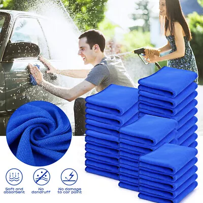 Microfiber Cleaning Cloth Rag Car Wash Polishing Detailing Towel Kitchen Dusting • $4.99