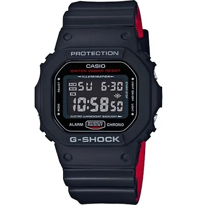 Casio G-Shock Digital Black/Red Mens Watch DW5600HR-1 DW-5600HR-1 • $133.90