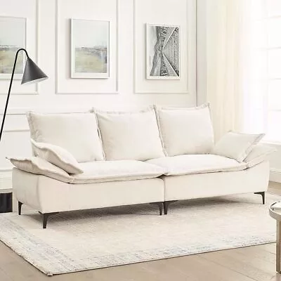 Oversized Cloud Couch 88.5” Modern Comfy Velvet Upholstery 3-Seater Sofa Couch • $449.99