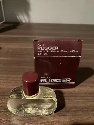 RUGGER AVON COLOGNE Vintage With Box Full Never Used Discontinued .5 Fl Oz • $20.99