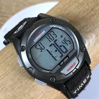 Timex Men's Watch T49949 Expedition Digital Quartz Black Nylon • $22.95