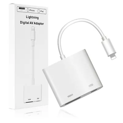 Play & Play 8-Pin To HDMI Digital AV Adapter 1080P Full HD For IPhone IPad IPod • $18.04