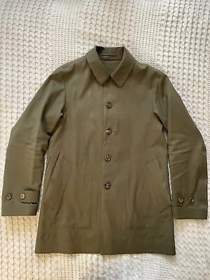 Aquascutum Mac Raincoat Like Mackintosh 36R Green • £75