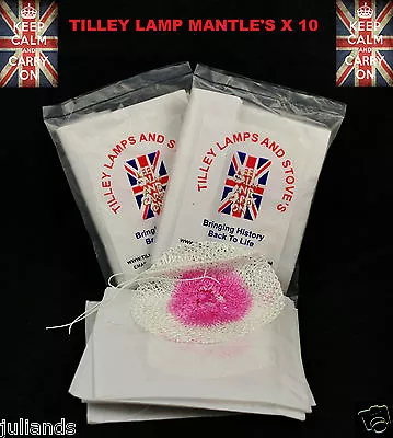 TILLEY LAMP MANTLES X 10 LAMP MANTLE KEROSENE LAMP SPARE PARTS SERVICE KIT X10 • $10.74