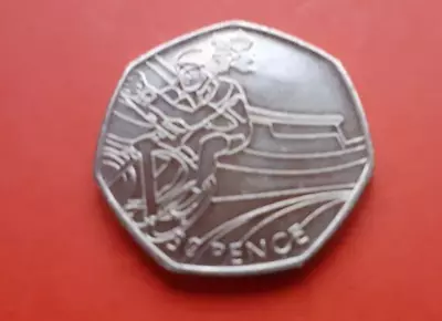 Cycling 2012 London Olympic Games 50p Coin. 2011 Fifty Pence • £2.49