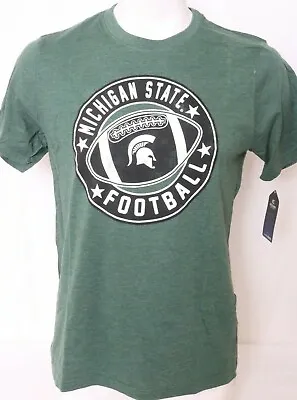 Michigan State Spartans MSU Colosseum Heather Green SS Crew Neck T-Shirt Men's L • $23.98
