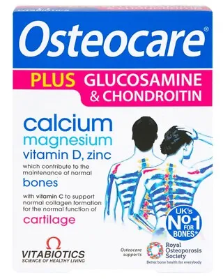 £15.99 • Buy Vitabiotics Osteocare Glucosamine & Chondroitin Tablets - 60