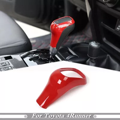 Car Gear Shifter Knob Cover Trim For Toyota 4runner TRD 10-2023 Accessories Red • $35