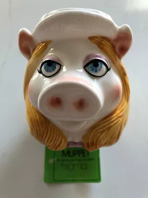 Vintage Miss Piggy Mug Cup Ceramic Jim Henson Muppet Sigma Taste Setter 14oz NEW • $12.99