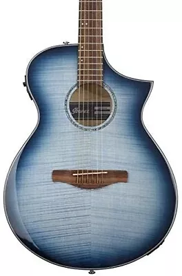 Ibanez Exotic Wood AEWC400IBB Acoustic Electric Guitar Indigo Blue Burst Gloss • $599.99