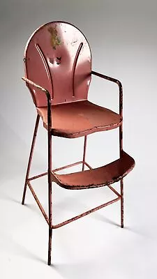 VINTAGE Amsco Metal Doll High Chair Pink NICE 1950's • $26.60