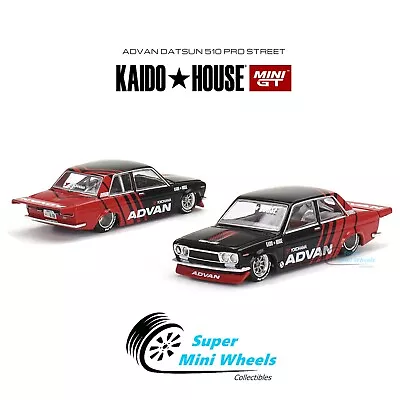 Mini GT X Kaido House 1:64 Datsun 510 Pro Street Advan Yokohama KHMG032 • $19.99