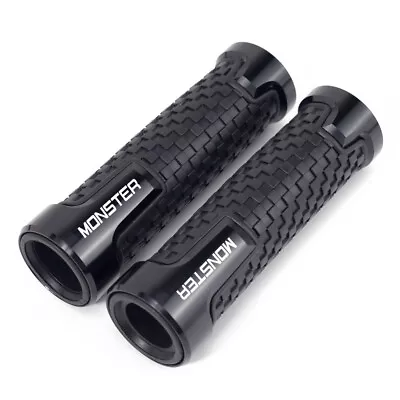 FOR DUCATI MONSTER 400 620 695 696 796 Handlebar Aluminum Rubber Grips 22mm/24mm • $12