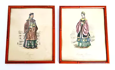 Set Of 2 Illustrations By Morris And Bendien - Mandarin And Wife • $40