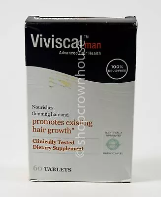 VIVISCAL For MAN Advanced Heath 60 Tablets Promotes Existing Hair Growth 09/2024 • $25.95