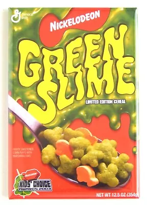 Green Slime Cereal Box FRIDGE MAGNET • $7.99