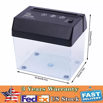 Paper Shredder Cross Cut Office Credit Card Heavy Duty Destroy Bills Free Ship • $19