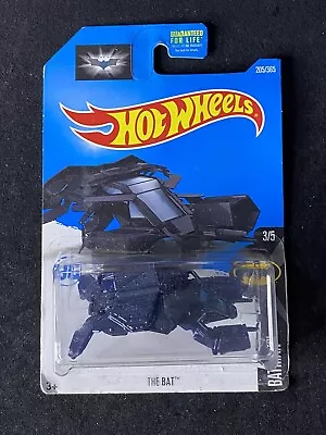 Hot Wheels Batman The Bat 3/5 205/365 Blue Free Box Shipping • $6.75