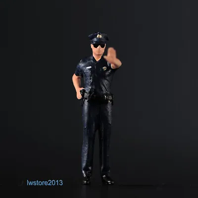 1/43 Stop Pose Policeman Scene Props Miniatures Figures Model For Cars Vehicles • $15.63