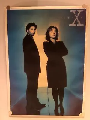 Vintage 90s THE X-FILES Movie Poster 25x35 GB UK FP0233 Mulder Scully Aliens Ufo • $15