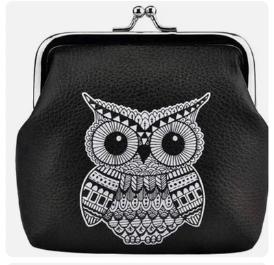 £5 • Buy Women's Owl Wallet Card Holder Coin Purse Clutch Handbag Black + White New