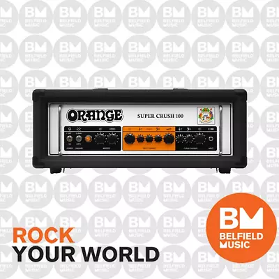 $819 • Buy Orange Super Crush 100 Guitar Amplifier 100w Head Amp Black - Brand New
