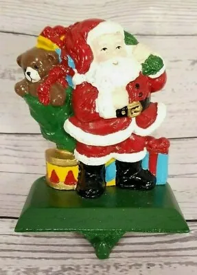 MIDWEST Cast Iron SANTA With Presents Christmas Stocking Holder Hanger  • $28.99