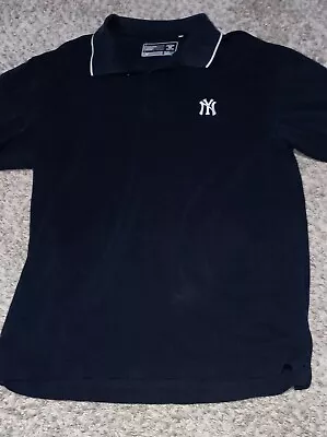 Men's Cutter Buck New York Yankees Polo Shirt Size XL Color Black White MLB... • $15