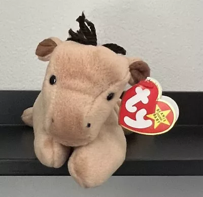 Orig TY Beanie Baby 28 Yrs!🐴DERBY🐴 NO STAR/YARN 1995 4/5 Gen PVC No Stamp NWMT • $22