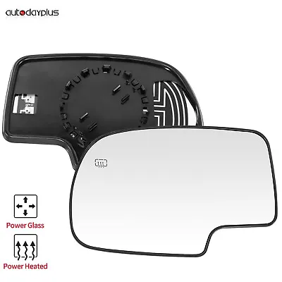 Left LH Driver Side Power Heated Mirror Glass For 1999-2007 Chevy Silverado GMC • $12.99