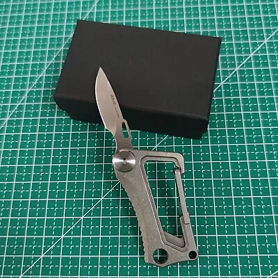 Rihe Design Pioneer EDC Titanium Utility Knife Mulit EDC Tool RH011-Stonewash • $9.50