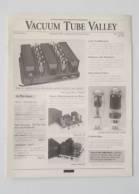 $29.95 • Buy Vacuum Tube Valley Magazine #1 Dynaco ST-70,  12AX7 Shoot Out + More!