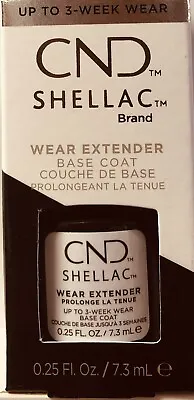 £13.95 • Buy CND Shellac Wear Extender Base Coat 7.3ml ~ BOXED ~