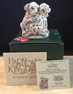Harmony Kingdom ~ Soft Spot ~ Dalmatian Dogs ~ NIB~ Firehouse Mascot • £56.89
