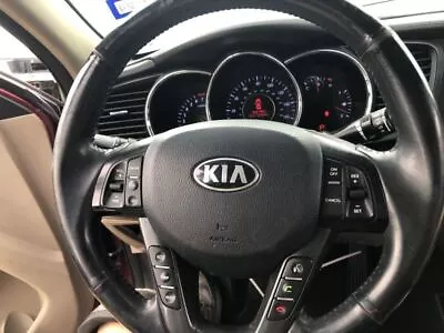 2013 KIA OPTIMA Steering Wheel 4 Spoke Black Leather NO BAG              798079 • $130.50