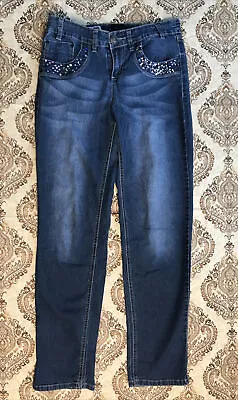$15.95 • Buy Z. Cavaricci Jeans Women's Designer Blue 12 Slim Ladies Casual Pants