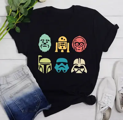 $16.99 • Buy Star Wars Character Di$ney Star Wars Gift For Men Women Family Vacation T-Shirt