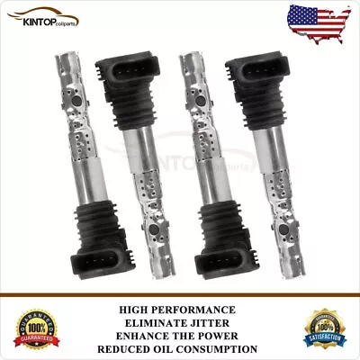 4 Ignition Coil Pack For VW Beetle Passat Jetta 1.8L 2002-2005 Golf 2001-2006 • $39.99