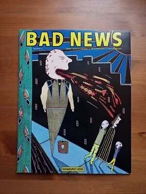 Bad News Comic No.3 - Mark Beyer Kaz Panter  Spiegelman - Cult Adult Comic • $37.34