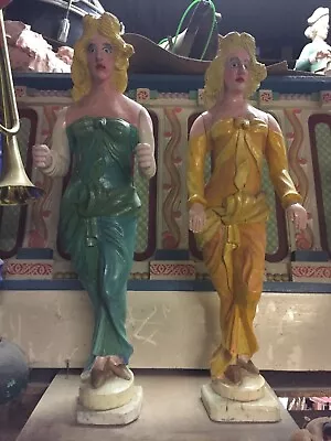 2 X Dutch Fairground / Fair / Street Organ Figures • £400