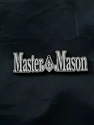 3  Car Emblem Master Mason Square Compass Metal Masonic Fraternity NEW! • $8.89