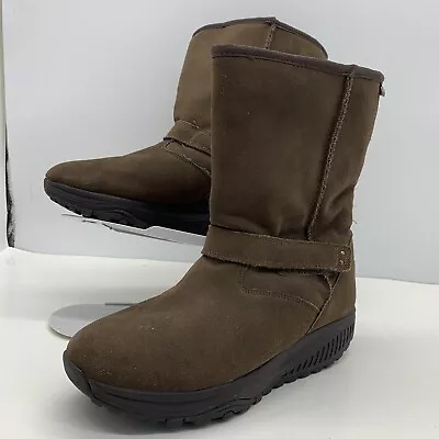 $44.95 • Buy Skechers Shape Ups Boots Womens 8.5 Leather Pull On Winter Toning Shoes Walking