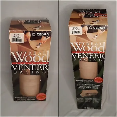 Cedan Real Wood Tenderized Veneer Facing 2 Rolls 12x48 24x48 Paper Backed • $14.99
