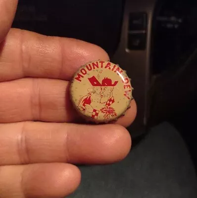 Vintage Mountain Dew Hillbilly Cork Soda Bottle Cap With S.C. Tax Stamp Used • $14.99