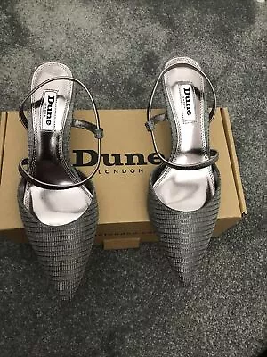 Dune  London Pewter Coloured Court Shoes Size 4 • £30