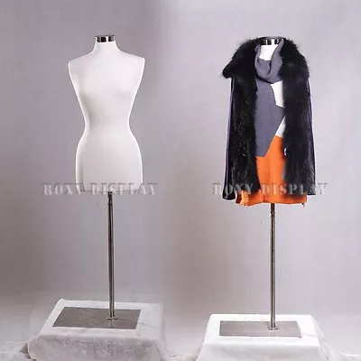 Female Size 6-8 Jersey Cover Body Form Mannequin Manikin Dress Form #F6/8W+BS-05 • $99