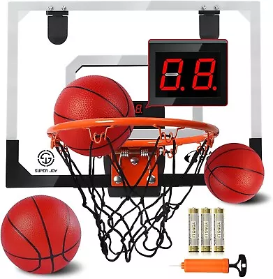 Indoor Mini Basketball Hoop With Electronic Scoreboard - Over The Door • $38.99