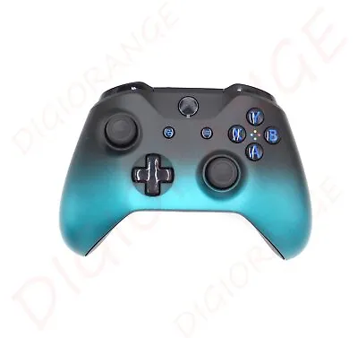 Black Blue Limited Xbox One S Wireless Game Controller Gamepad Bluetooth W/ Jack • $90.49