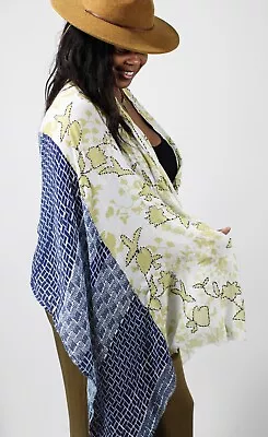 Handmade Kantha Scarf Shawl Wrap Made In India Vismaya Novaboho • $33